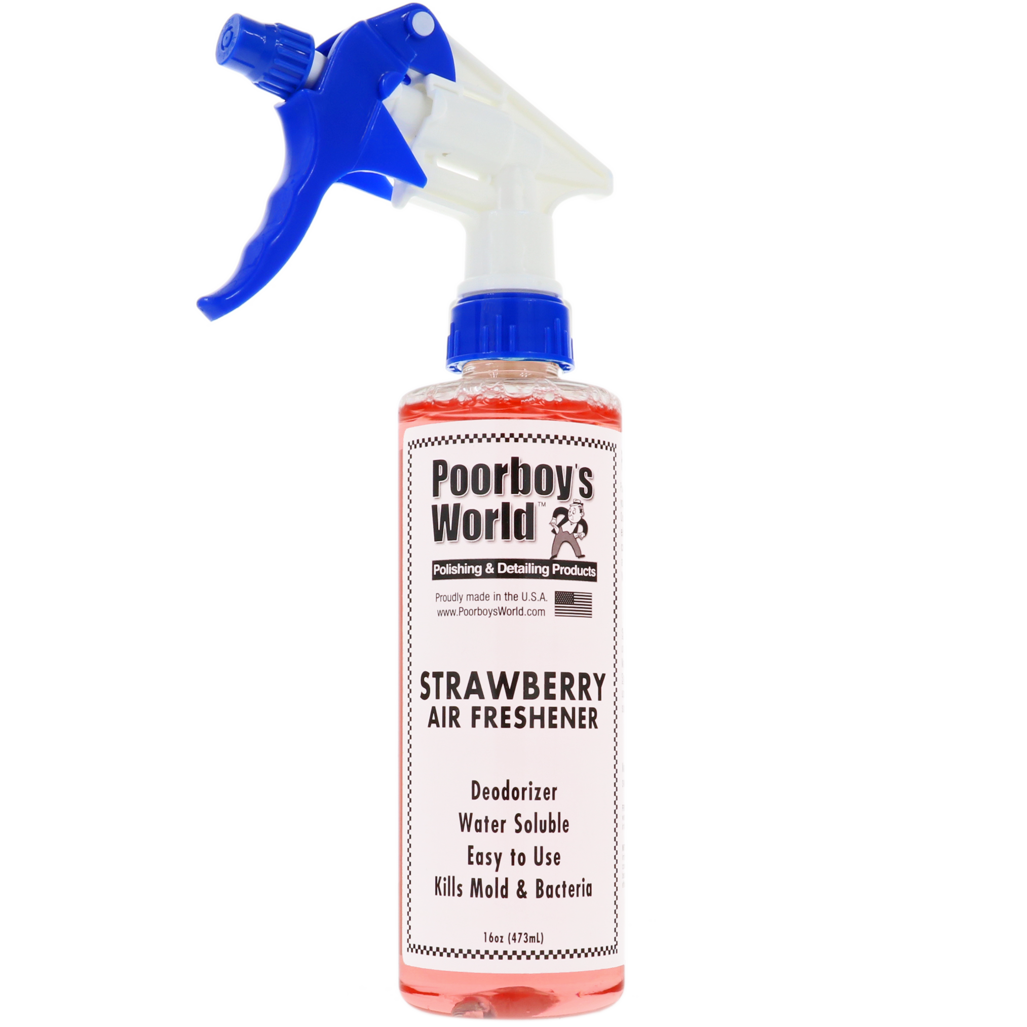 air freshener, strawberry, spray, trigger nozzle, bottle