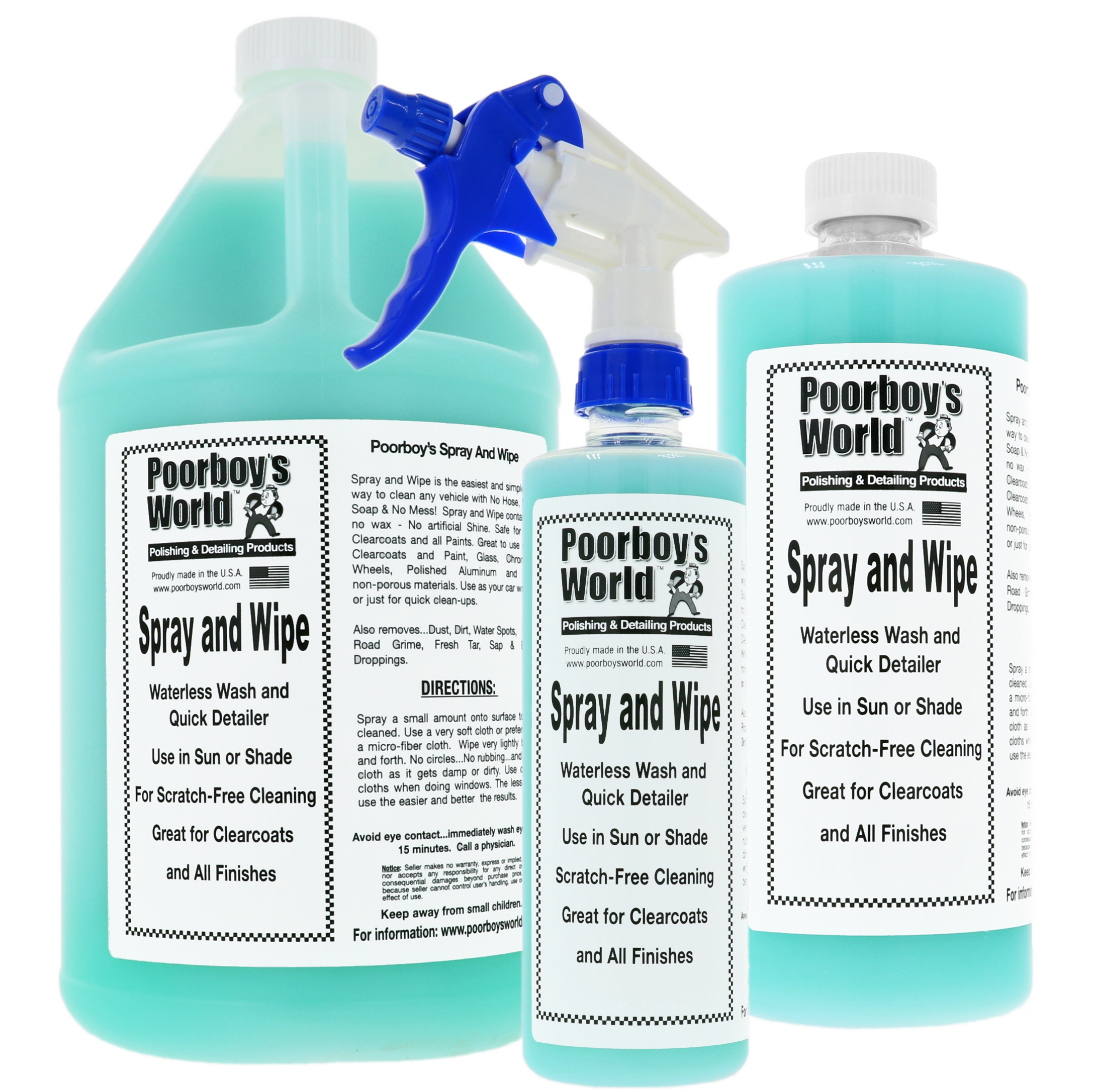 spray, reiniger, waterless-wash, detailkit, sett