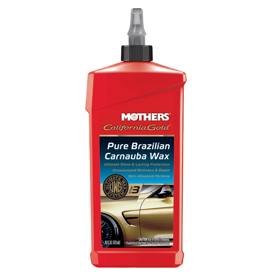 California Gold Pure Brazilian Carnauba Wax Liquid Step 3 - 473ml Fles, Lotion, Auto, Voertuig, Wiel