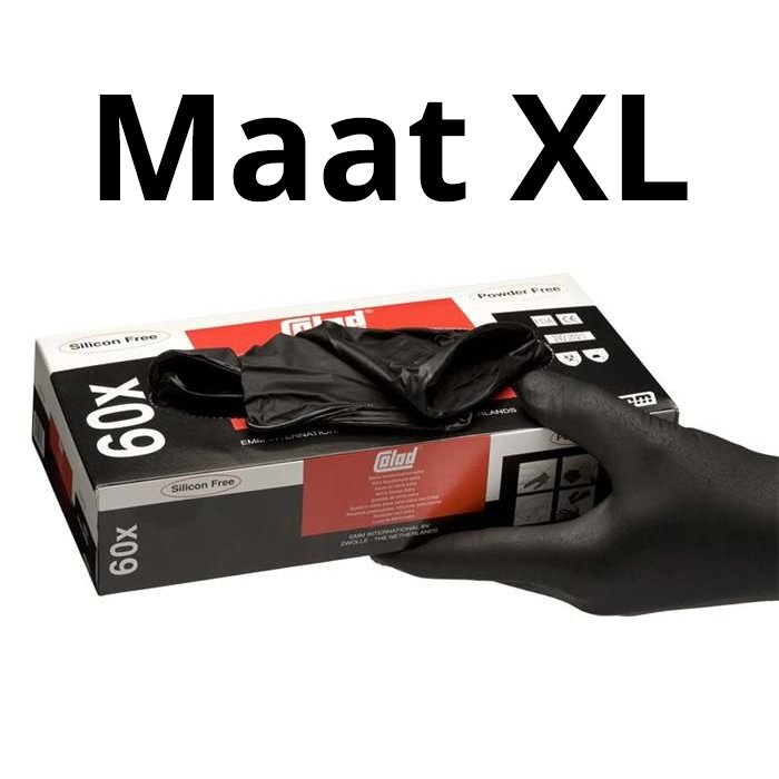 Nitril Handschoenen Extra - Maat XL - Doos 60 stuks
