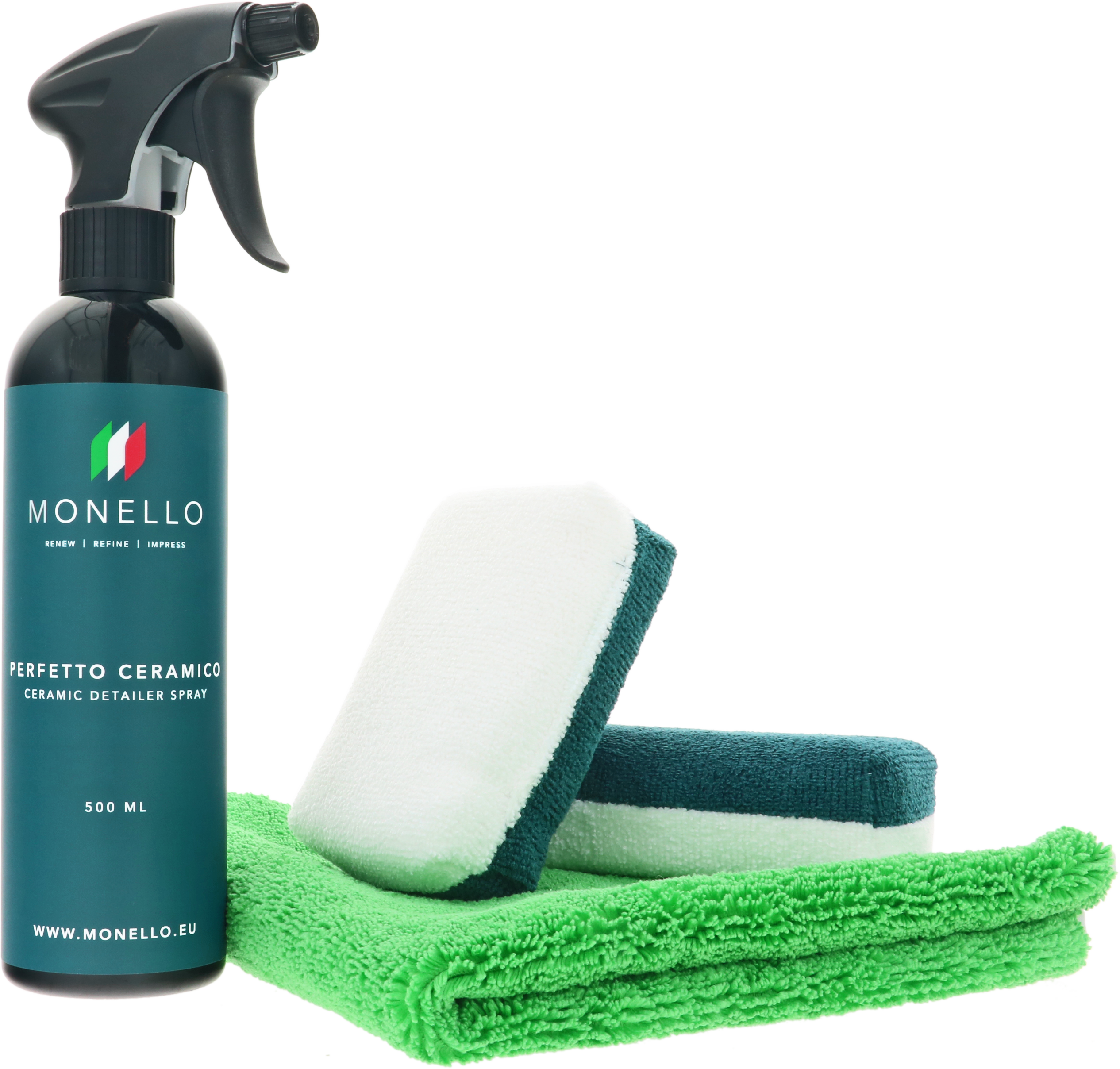 auto detailing, ceramic spray, microfiber sponge, sponge pad, care kit