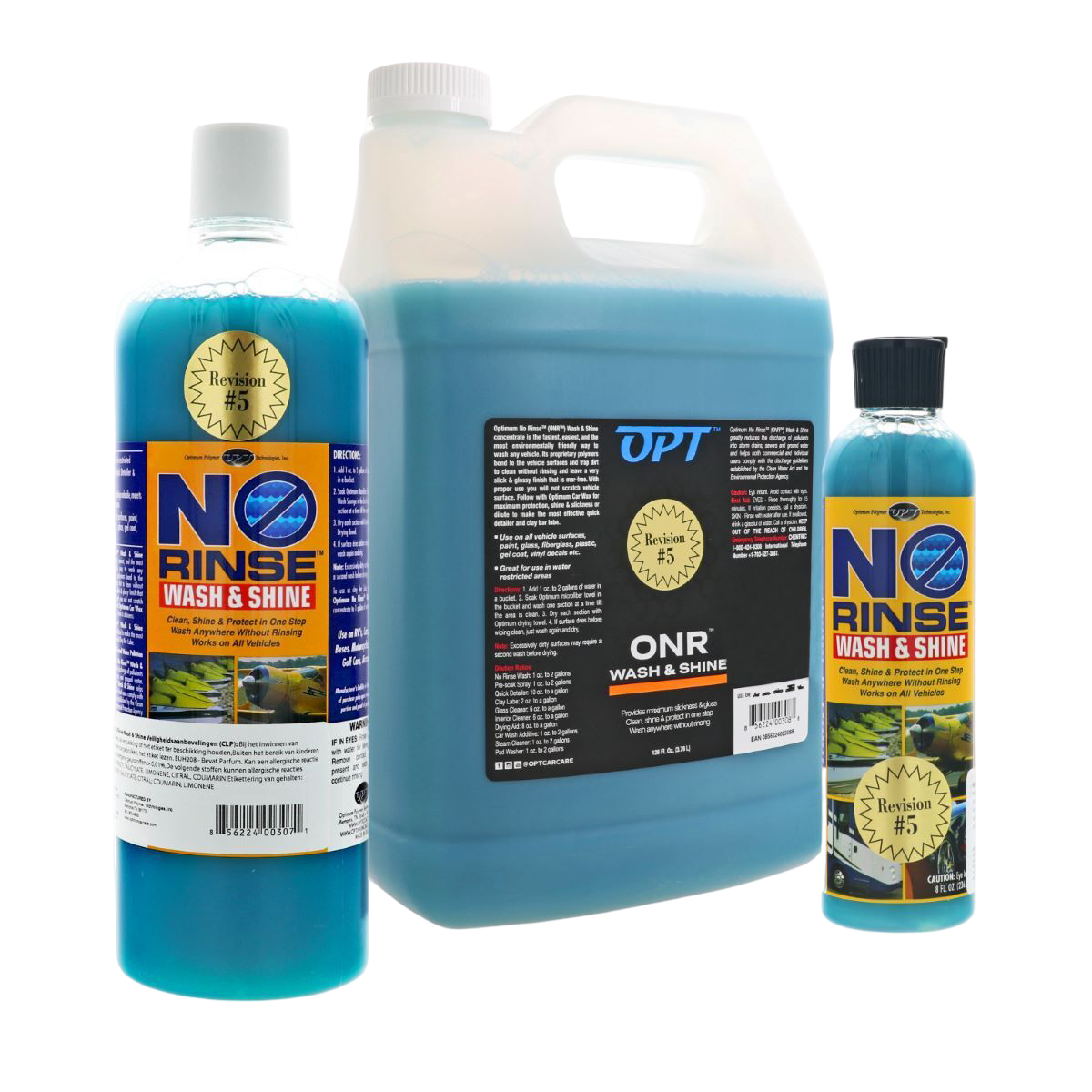 Optimum No Rinse Wash & Shine Fles