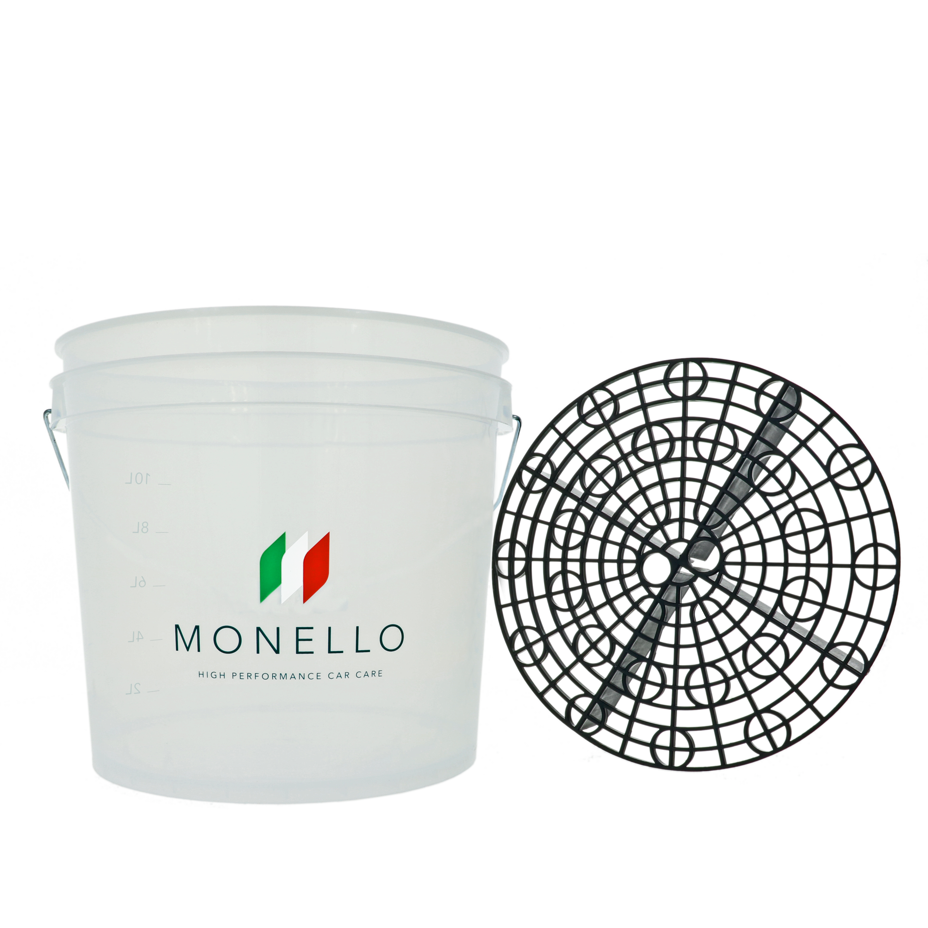 Secchio con Guardia Nero (zwart) - Detailing Bucket 13 liter