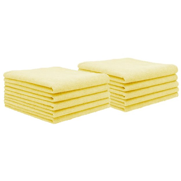 Basic Microfiber Towel Yellow 10-pack - 38x38cm