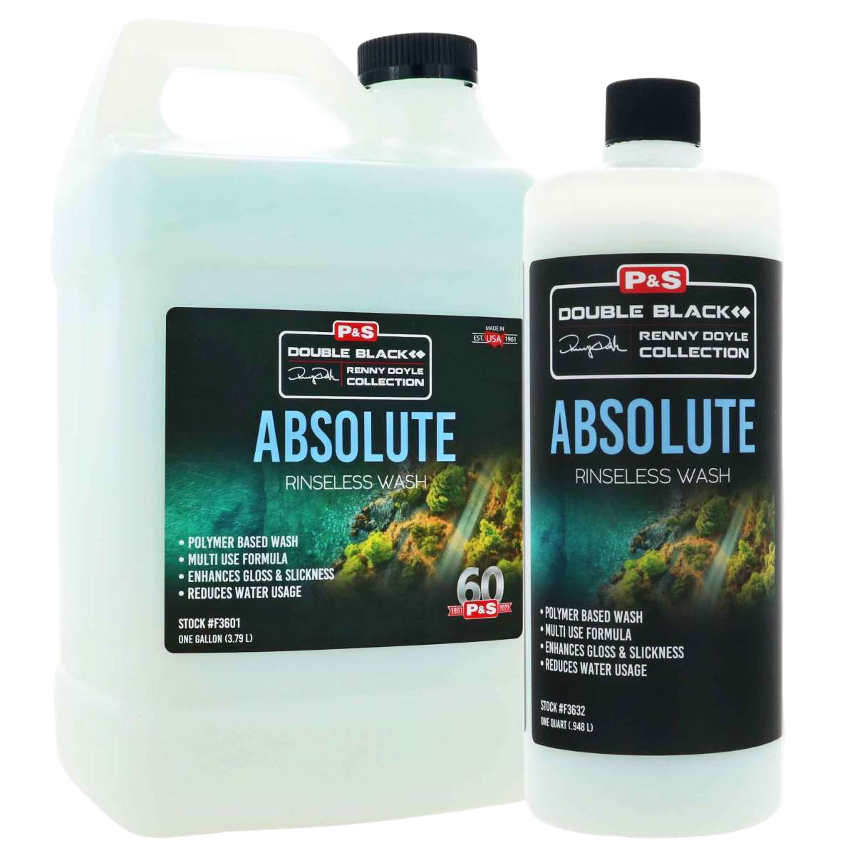 Absolute Rinseless Wash Fles, Visitekaartje, Papier, Tekst