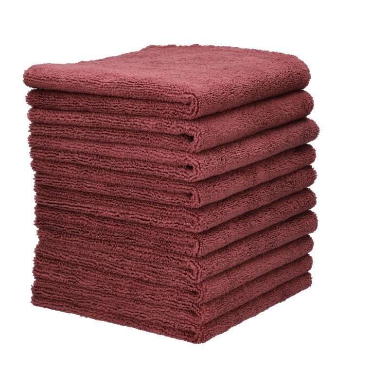 Allround Microfiber Towel Soft Bordeaux 10-pack - 40x40cm