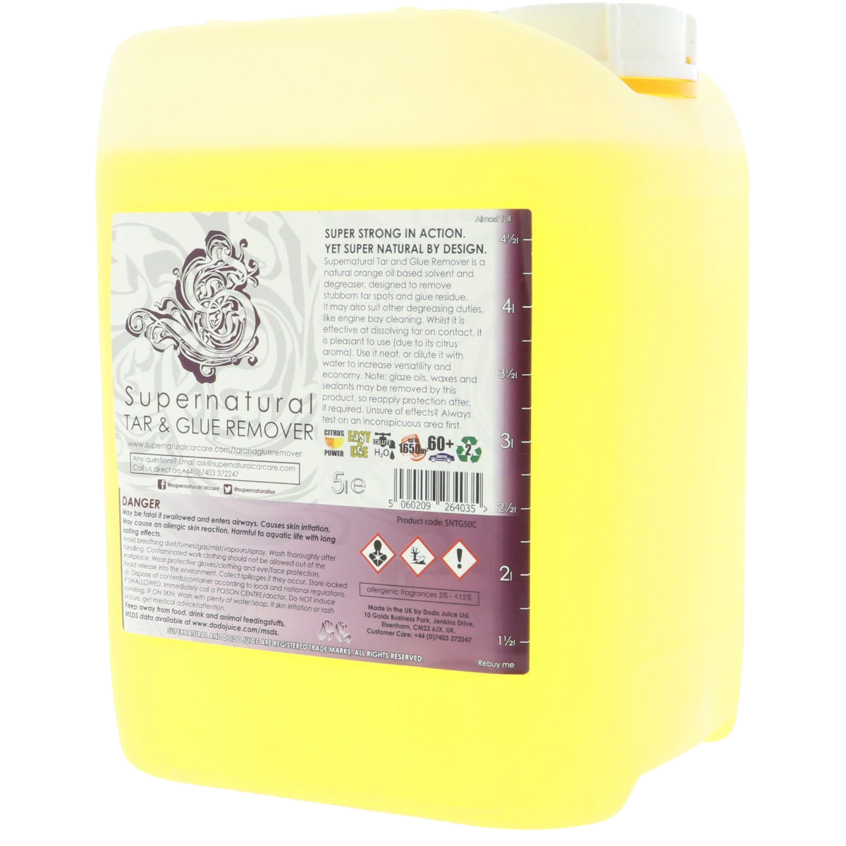 Supernatural Tar & Glue Remover - 5000ml Supernatural Tar & Glue Remover - 5000ml