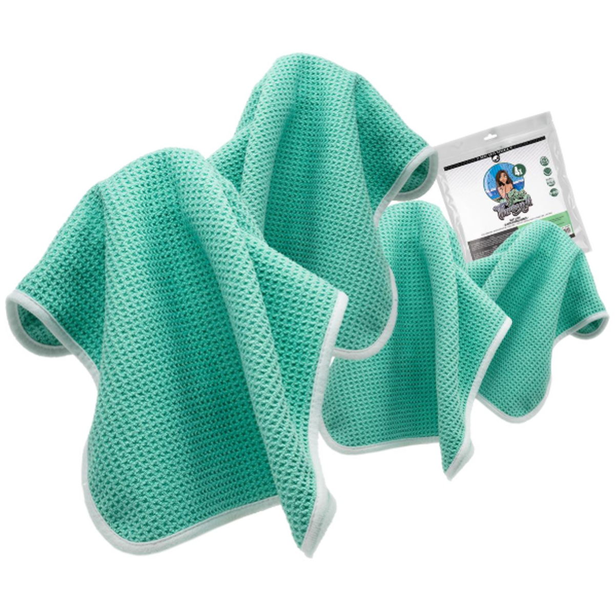 kledinghanddoek, handdoek, microvezel, mintgroen, wasmachinebestendig