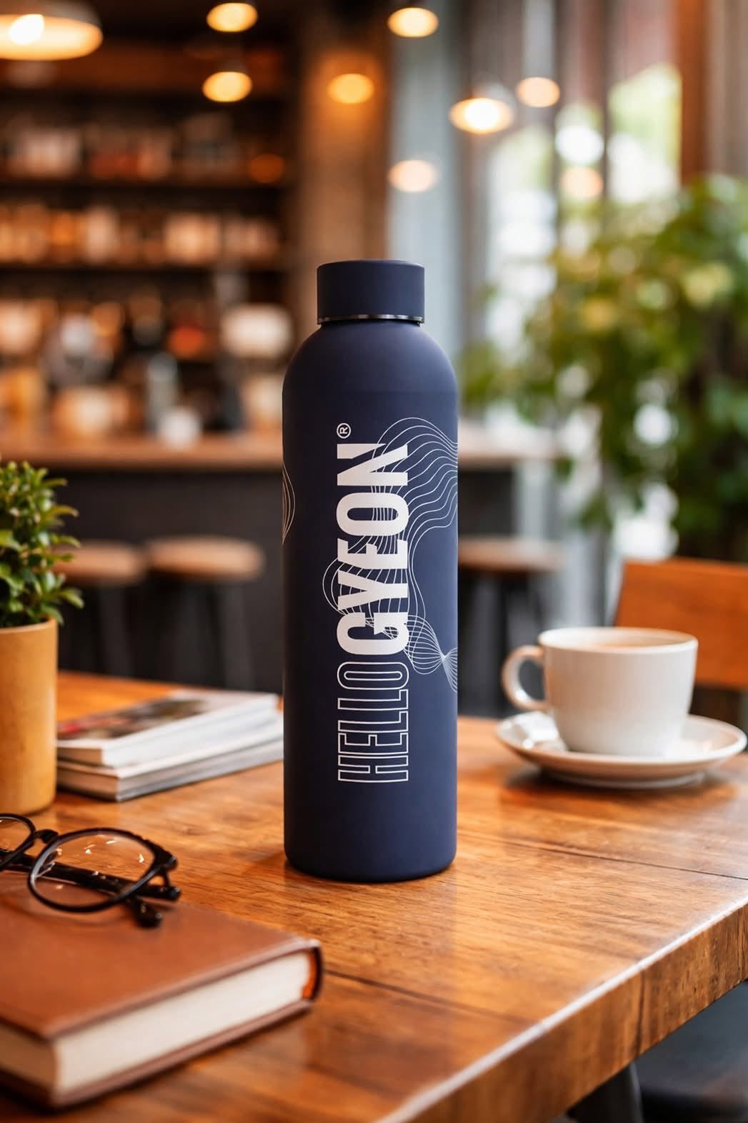 water bottle, metal bottle, hydroflask, blue bottle, reusable bottle