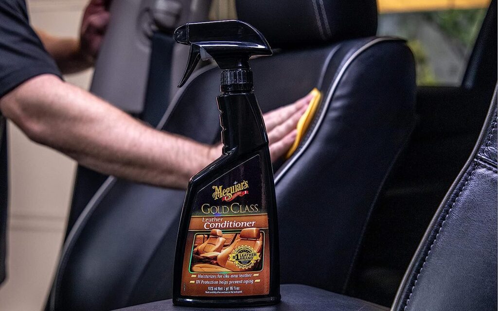 auto details, leather conditioner, spray bottle, car interior, Meguiar's Gold Class