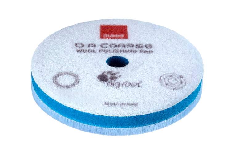 Blue Coarse Wool Polishing Pad - 80/90mm