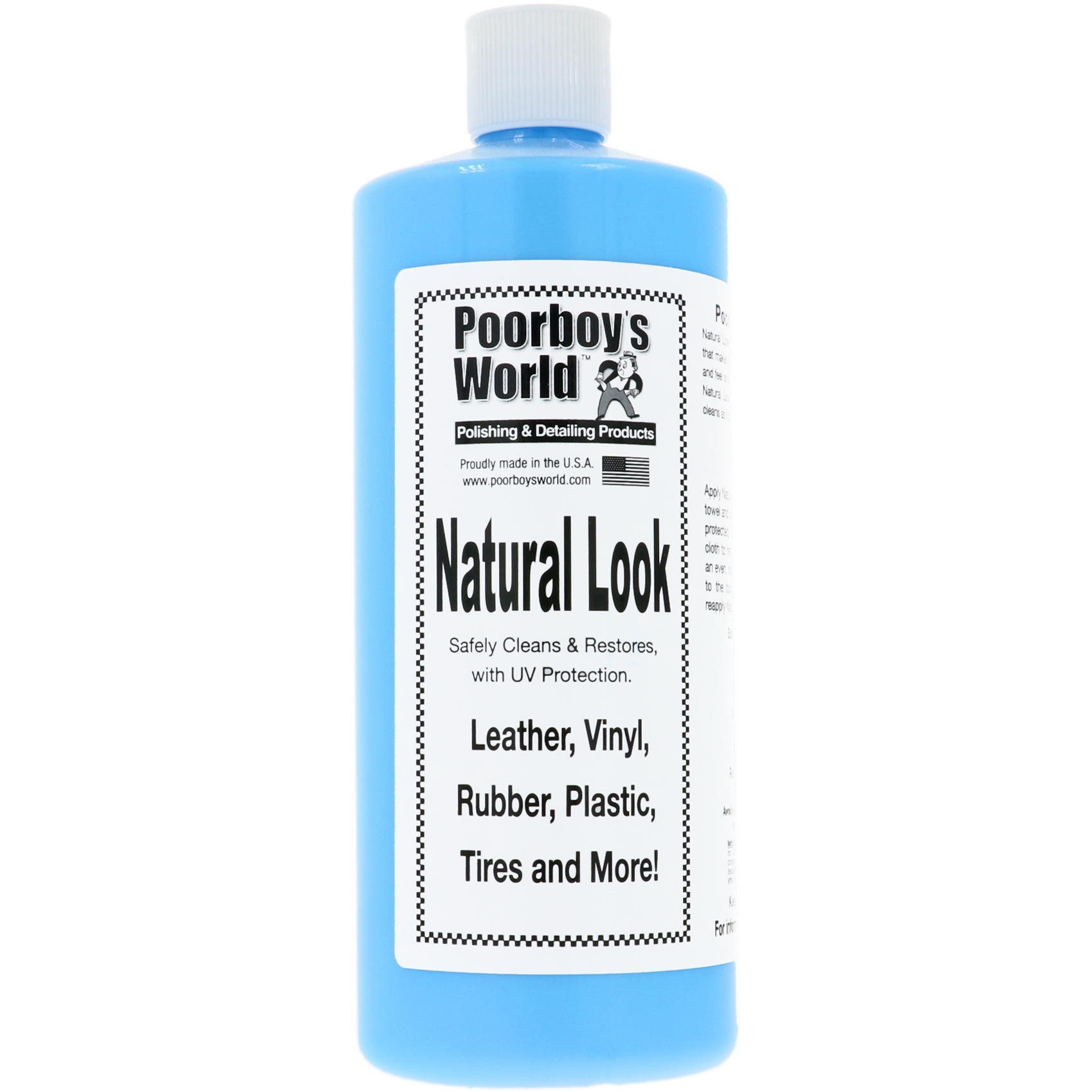 auto, polishing fluid, blauwe fles, Natural Look, Lederreiniger