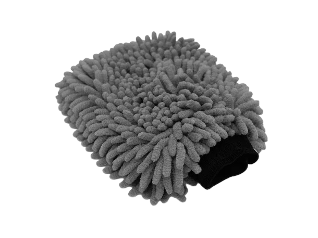 Chenille Wash Mitt - Grijs Chenille Wash Mitt - Grijs
