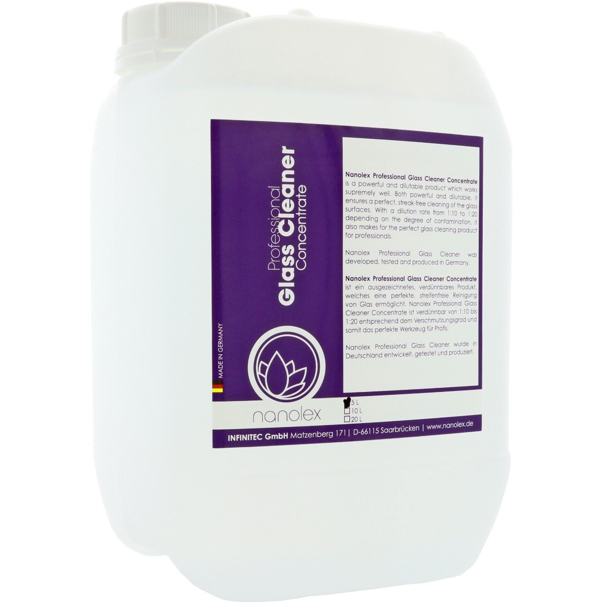 Professional Glass Cleaner Concentrate - 5000ml
