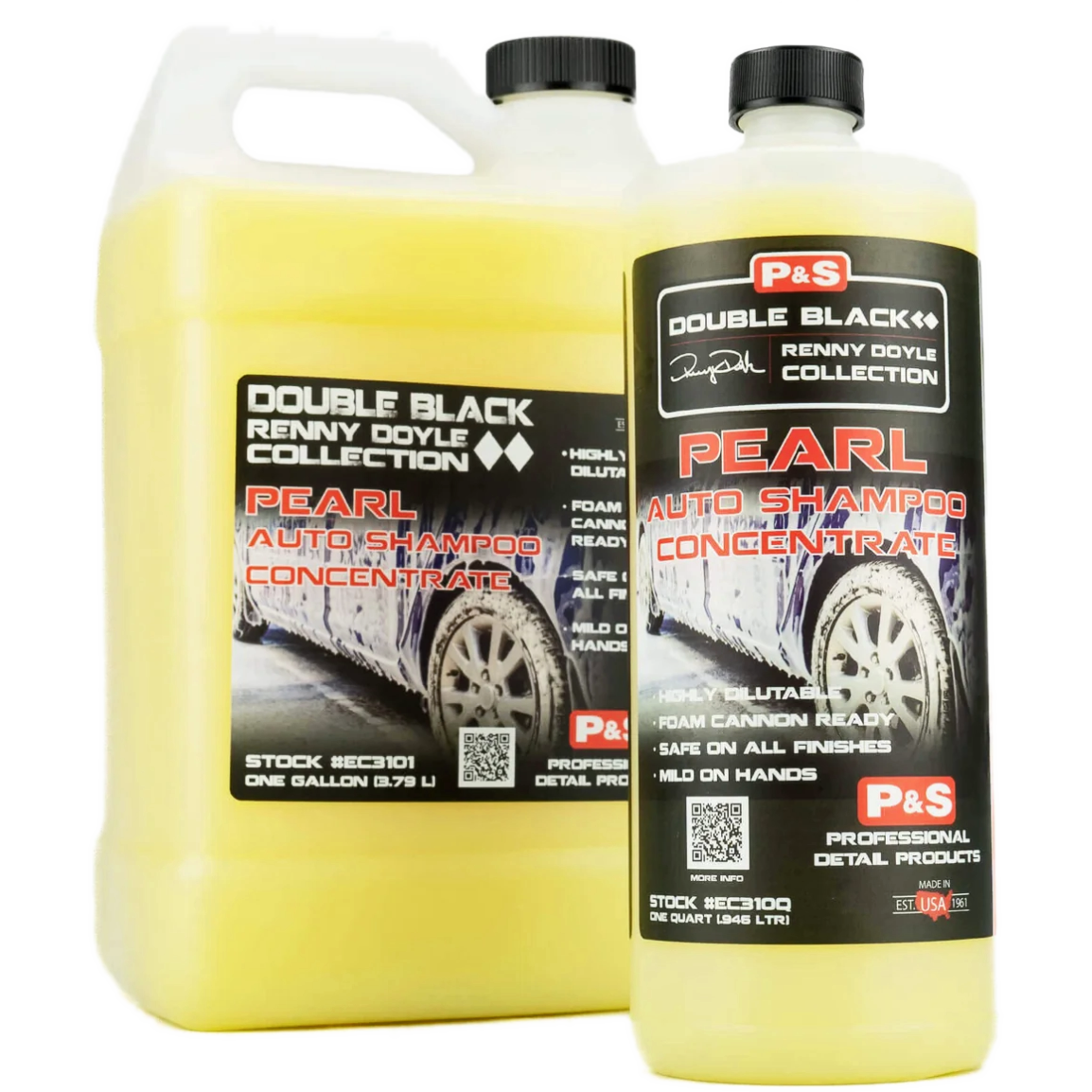 auto shampoo, concentrate, car care, geel vloeistof, 2 flessen