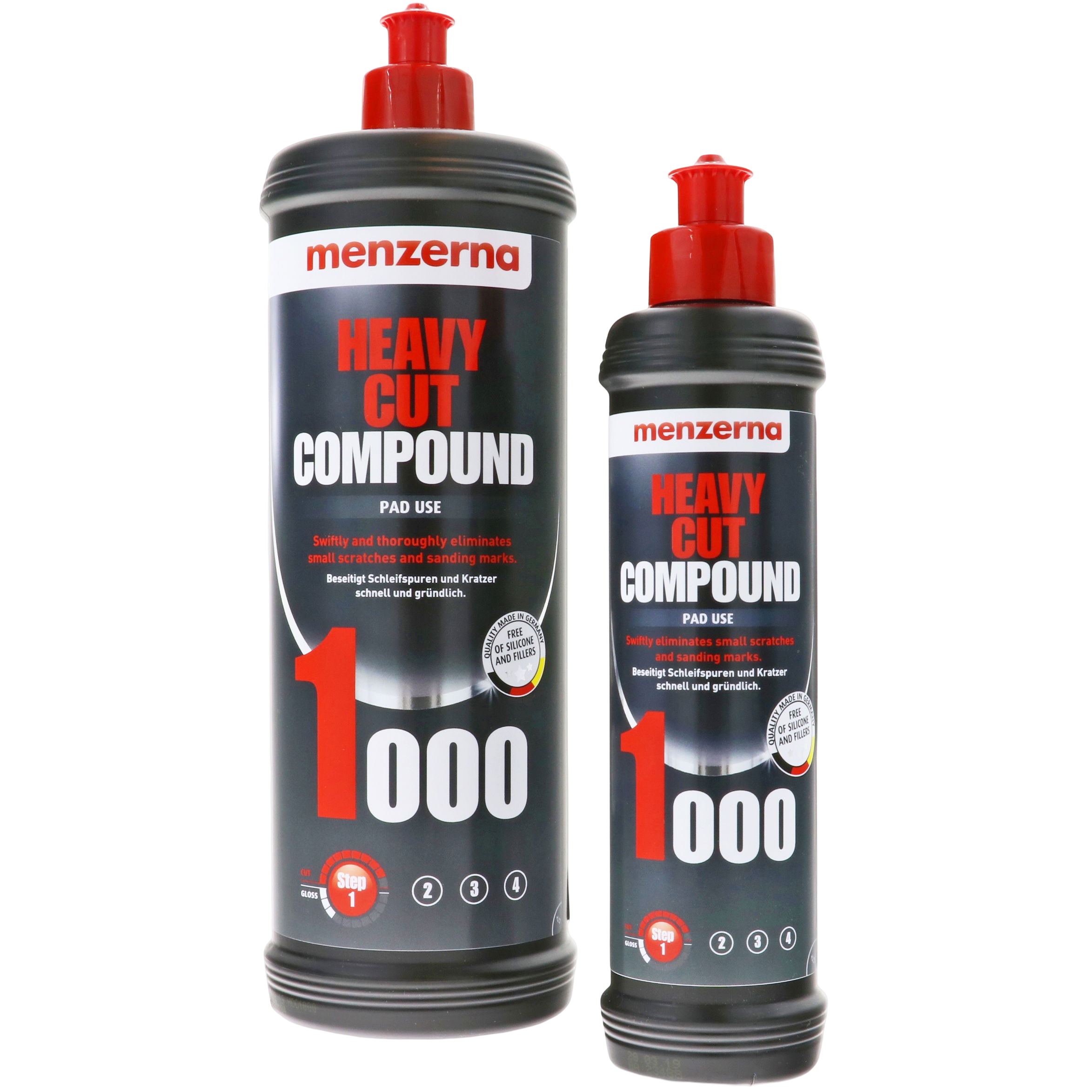 Heavy Cut Compound 1000 Tin, Kan, Spuitbus, Fles, Shaker