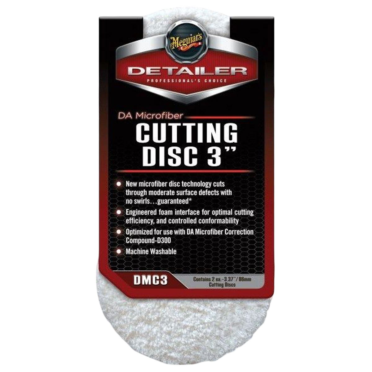 DA Microfiber Cutting Disc Pad - 3 inch - 2pack