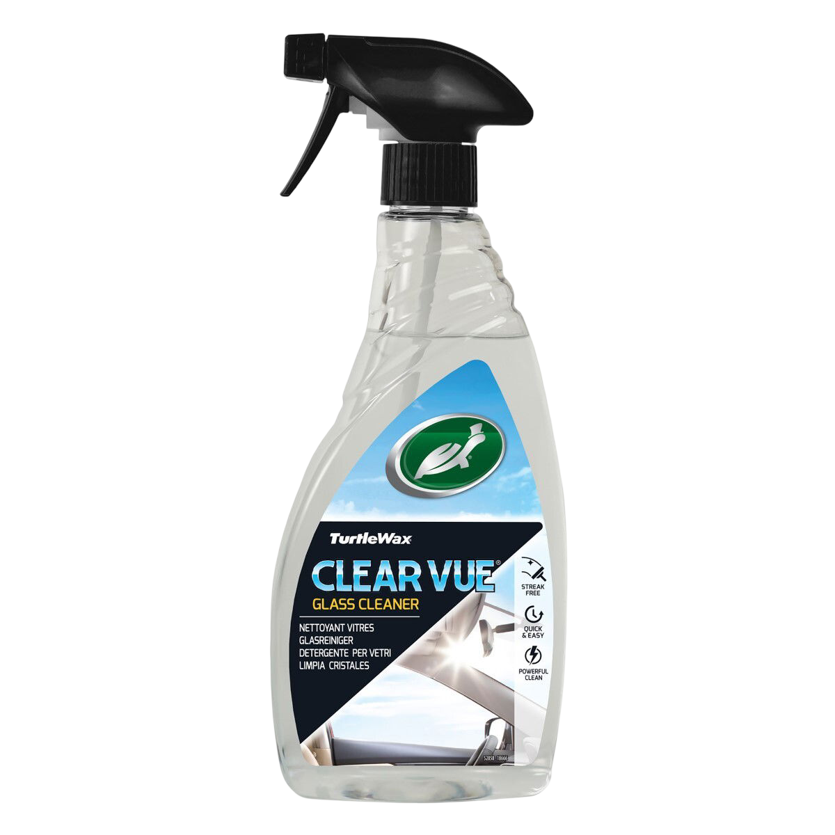 Clearvue Glass Clean - 500ml Fles, Tin, Cosmetica, Parfum