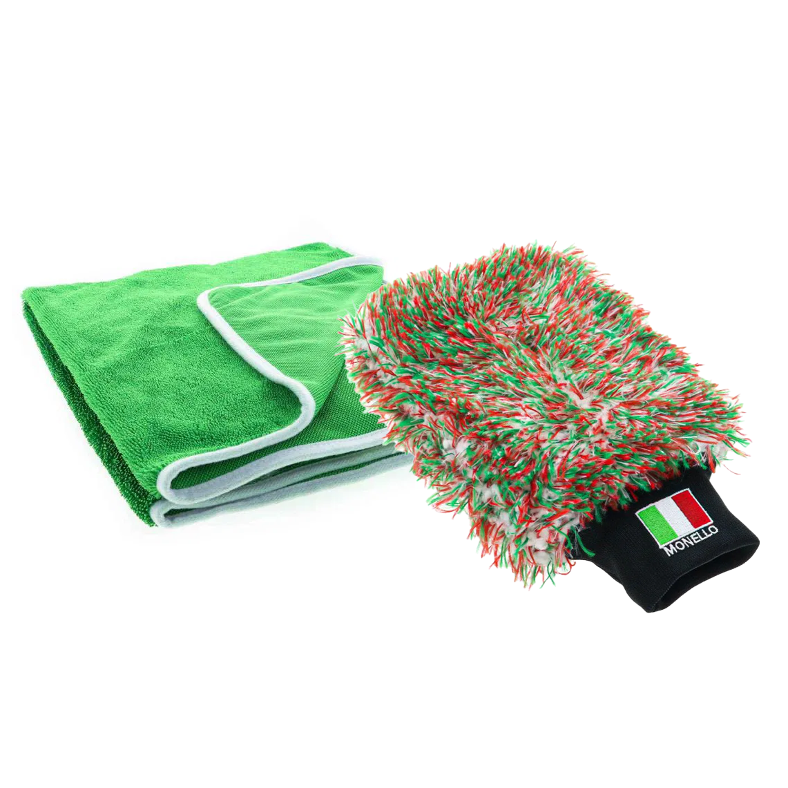 Summer Wash Starter Kit - Guanto Tricolore mitt and Doppino Solo