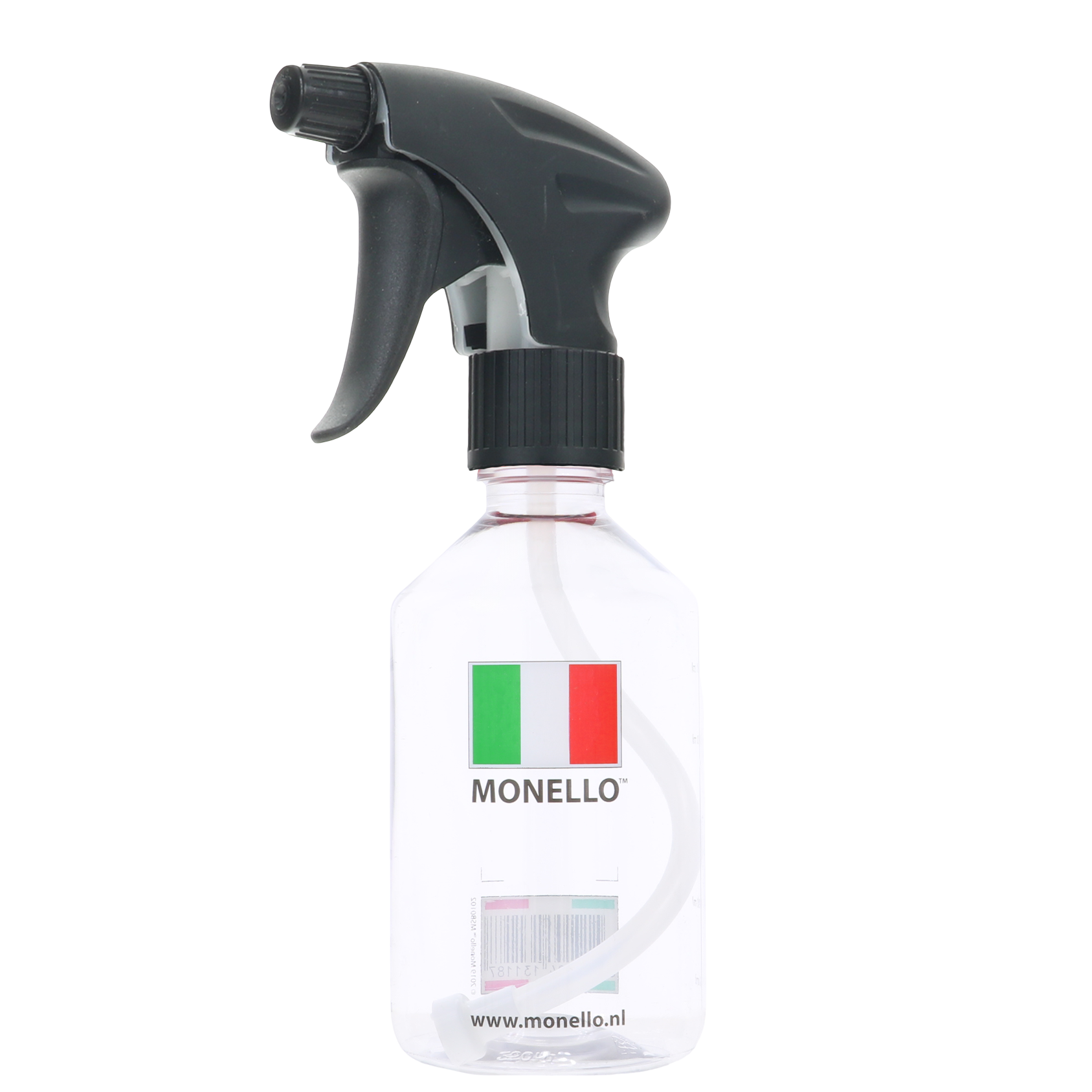 Lege fles met maatverdeling en sprayer - 250ml Lege fles met maatverdeling en sprayer - 250ml