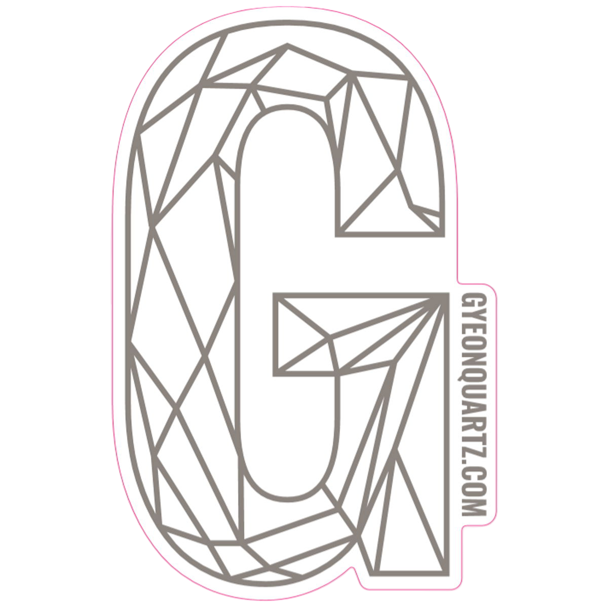 G Sticker Zilver - 419x270mm G Sticker Zilver - 419x270mm