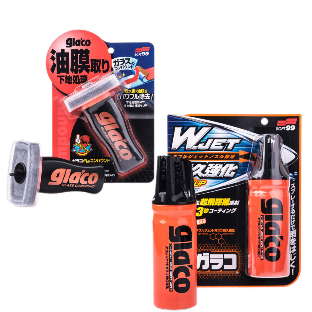 Glaco W-Jet Glass Kit